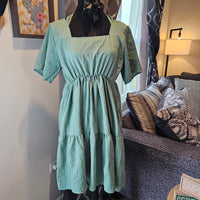 Midi Tent Dress with Knott Over Shoulder