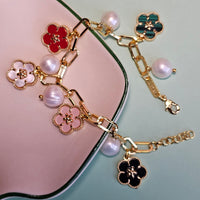 Pearl & Floral Link Chain